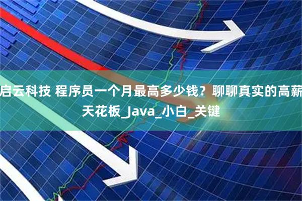 启云科技 程序员一个月最高多少钱？聊聊真实的高薪天花板_Java_小白_关键